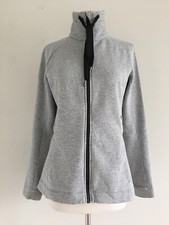 LULULEMON GRAY FULL ZIP THUMBHOLES FLEECE LINED JACKET SIZE 6
