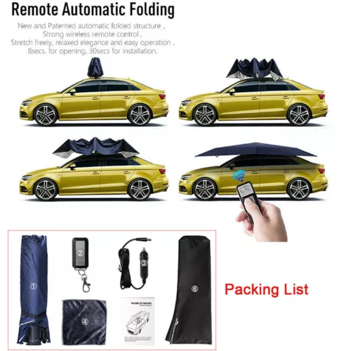 Universal Anti-uv Protection Car Umbrella Tent Sun Shade Roof Cover Automatic - Picture 12 of 12