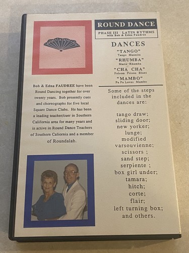 Round Dance: Phase III: Latin Rhythms South of the Border (Bob/Edna Faudree VHS) - Imagen 2 de 3