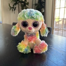 Rainbow Poodle Ty Beanie Boo 6  