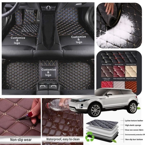 For Land Rover Car Floor Mats All Series Non-slip Liner Carpet Waterproof Custom - Imagen 3 de 43