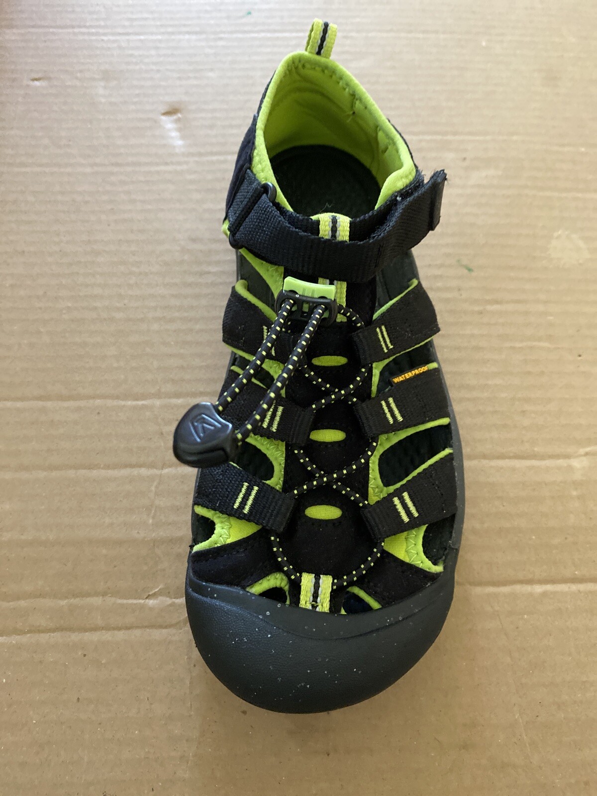 SANDALI ACQUA KEEN donna neri da trekking scarpe lacci in corda elastica taglia 6.