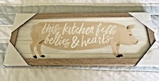 WOODEN RECTANGULAR "THIS KITCHEN".... SIGN, GIFT, KITCHEN DECOR, CUTE HOME DECOR