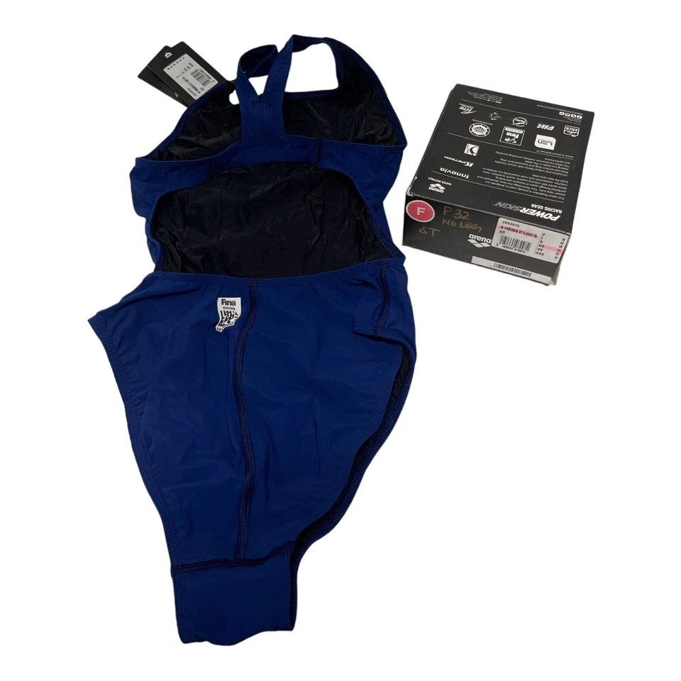 ARENA Mujer Azul Powerskin ST Espalda Abierta SIN Pierna Talla US 32 Nuevo CAJA AZUL MARINO NOS Foto 2 de 4