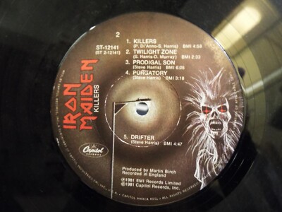 IRON MAIDEN KILLERS 1981 LP VINYL ALBUM | eBay