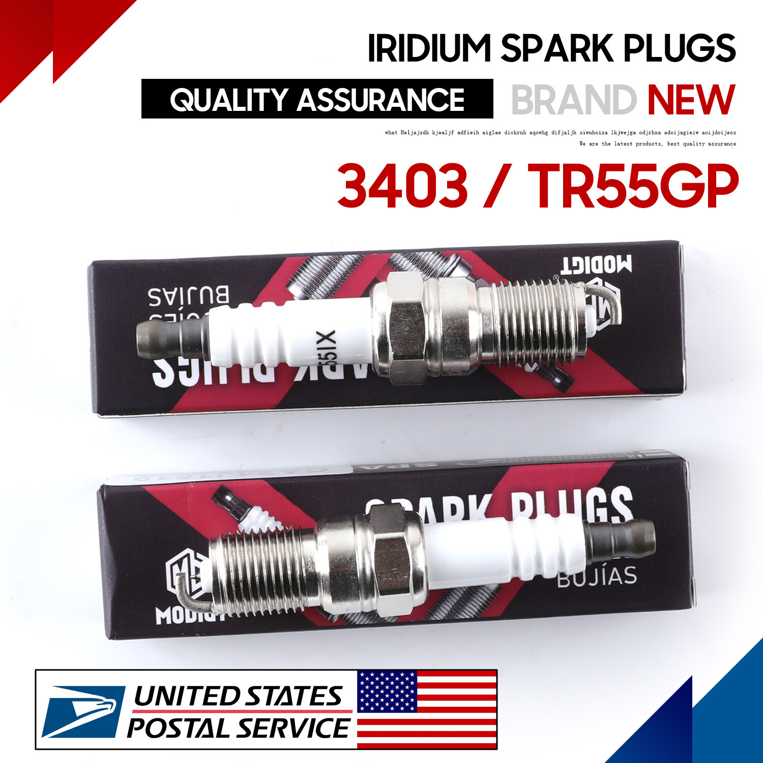 Set Of 8 Fit NGK 3403/TR55GP Premium Iridium Spark Plugs OEM Quality Genuine NEW