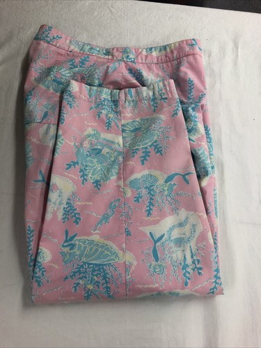 Lilly Pulitzer Women's Vintage Under the Sea Mermaid Pants Size 10 - Picture 8 of 12