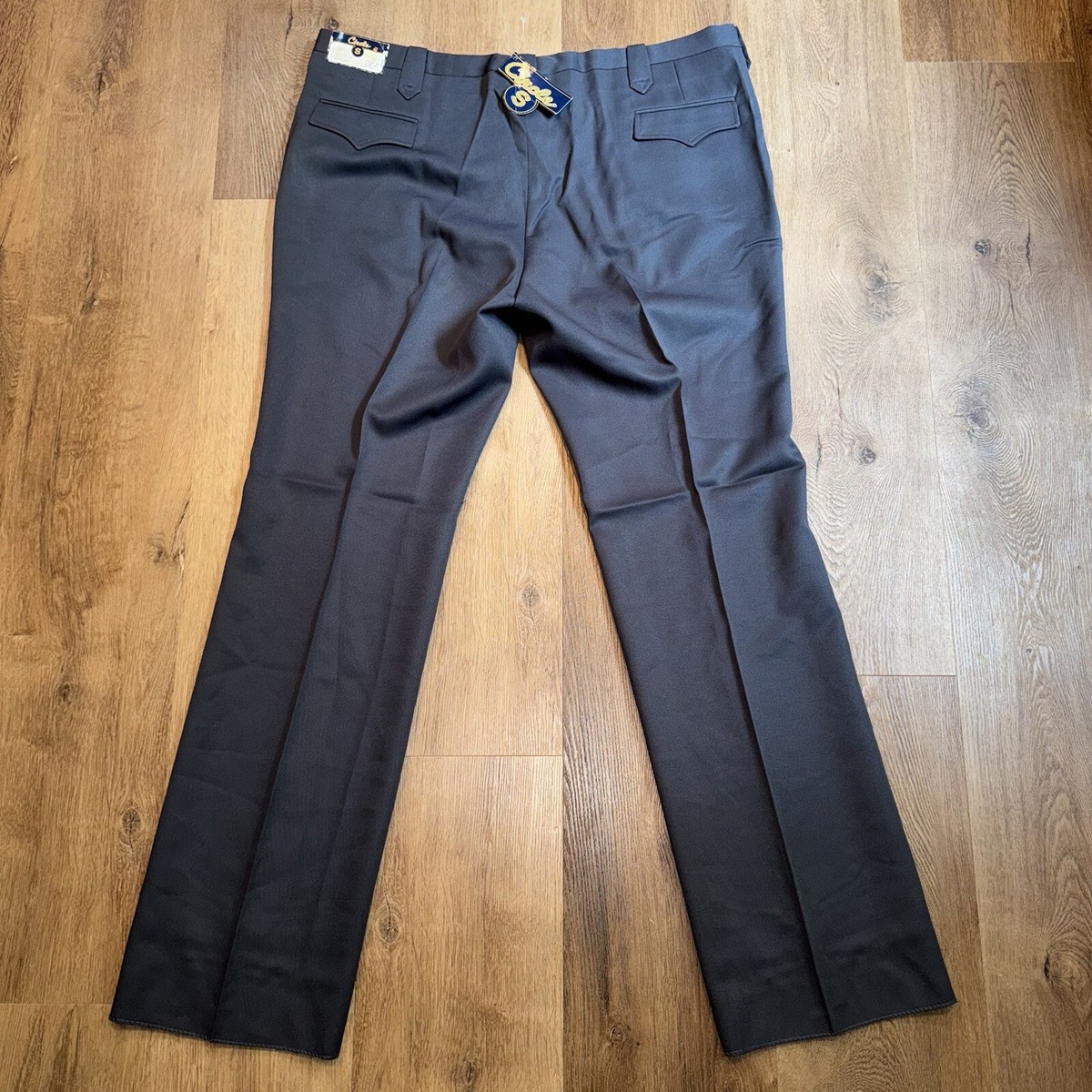 ~70'S UNKNOWN REGULAR FIT PERMA-PREST work pants made in USA men's w34 vintage /eaa471902