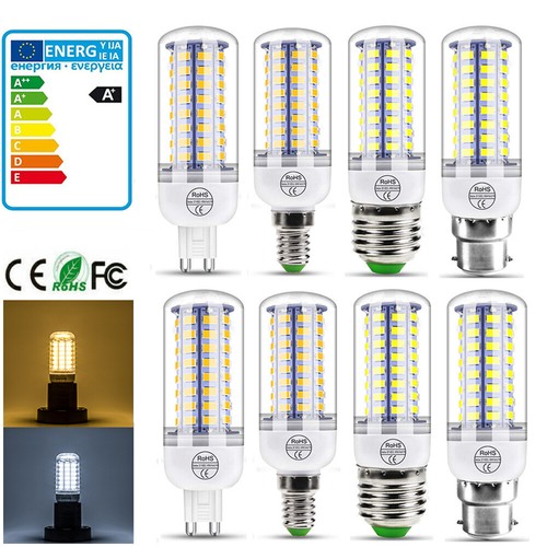 LED Bulb E27 E14 B22 G9 Corn Lights SMD 5730 220V-240V Warm / Cold Lamps - Picture 1 of 15