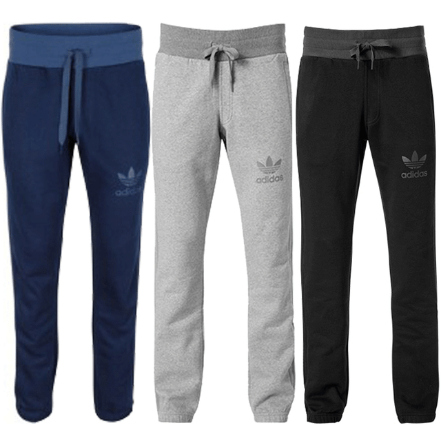 ADIDAS ORIGINALS COTTON FLEECE JOG PANT MENS SIZES BLUE, BLACK GREY eBay