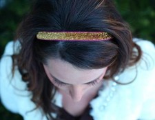 Hair Bands Gold Silver White Sparkly USA Made Quality