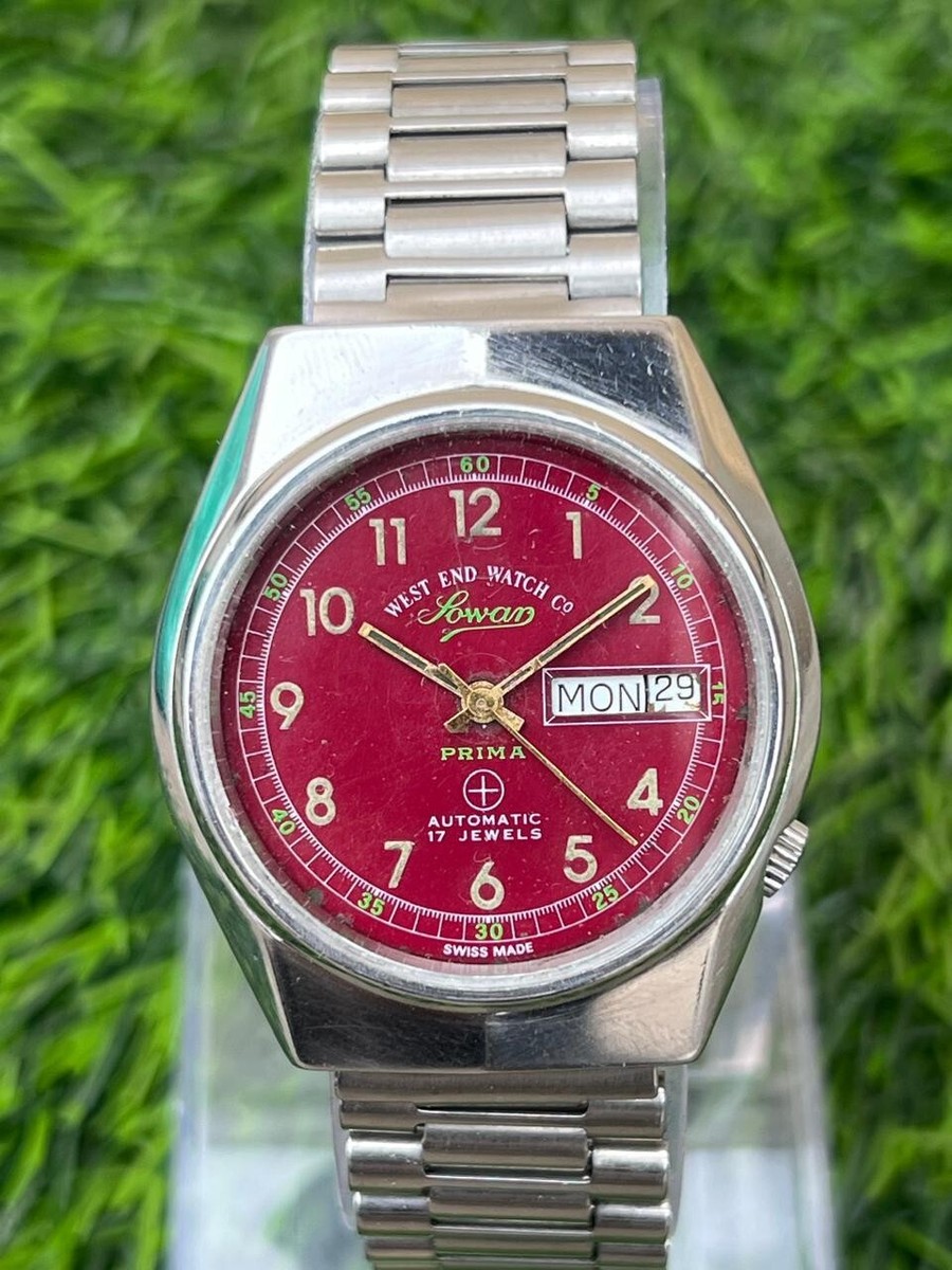 West End Watch Co Sowar Prima Automatic 17 Jewels Vintage Men's