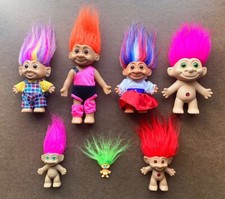 Vintage Troll Doll Lot Russ, Bright of America, Ace Novelty