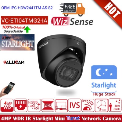 Valucam 4MP Wizsense Starlight IP Camera POE IR Mic CCTV VC-ETI04TMG2-IA IDMSS