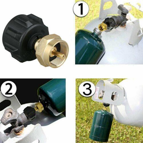 Adapter for Refilling Propane Gas 20lb to 1Lb Bottle Connector - Foto 3 di 11