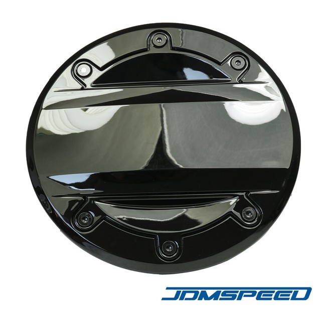 NEW Gloss Black & Chrome NonLocking Gas Fuel Door /FOR CHEVROLET