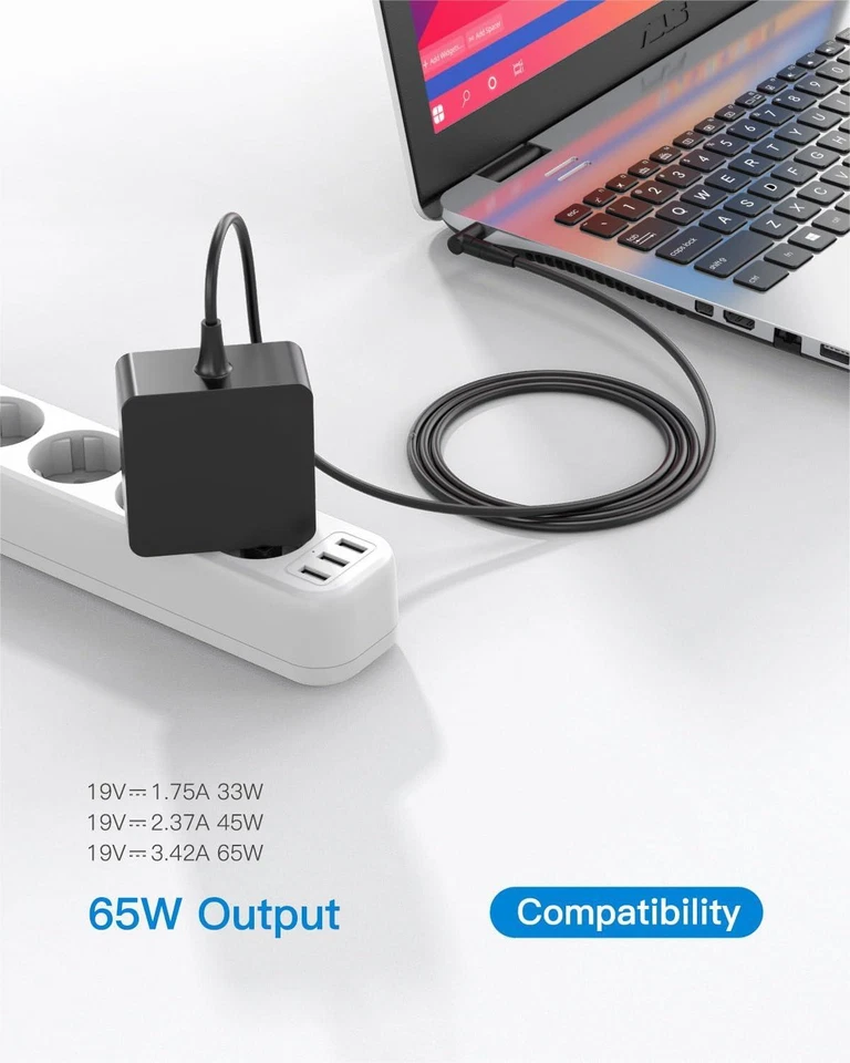 65W Asus Laptop Ladegerät für Asus VivoBook ASUS ZenBook Notebook Netzteil - Bild 2 von 4