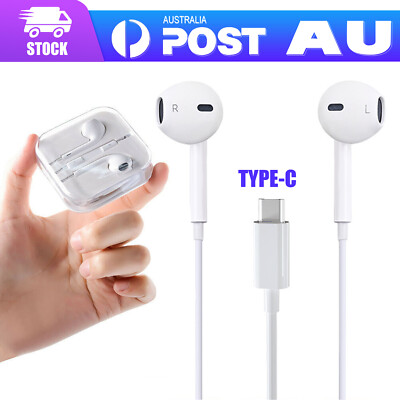 Type C USB-C Earphones Stereo Headphones For Huawei
