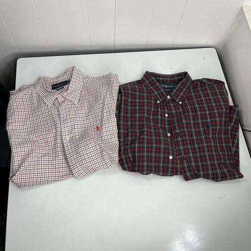 Lot Of 2 Men’s XXL Ralph Lauren Button Down Long Sleeve Shirts