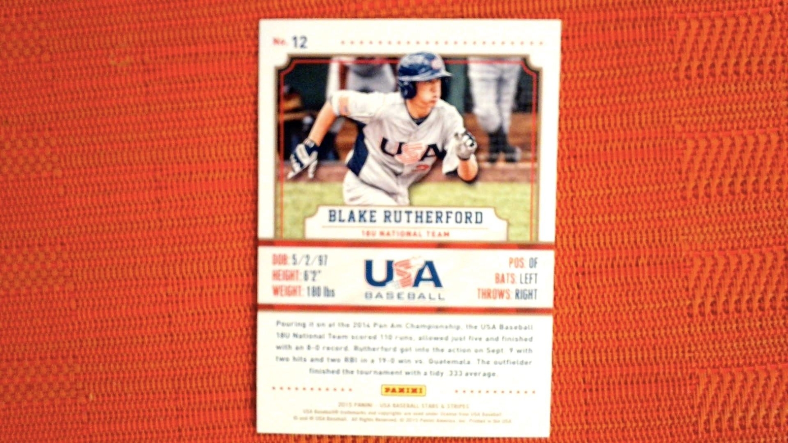 2015 Panini Stars and Stripes - Blake Rutherford #12 Longevity (RC) for ...
