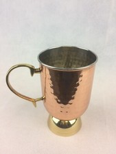 Beer Mug w handle pure copper Shine beautiful...