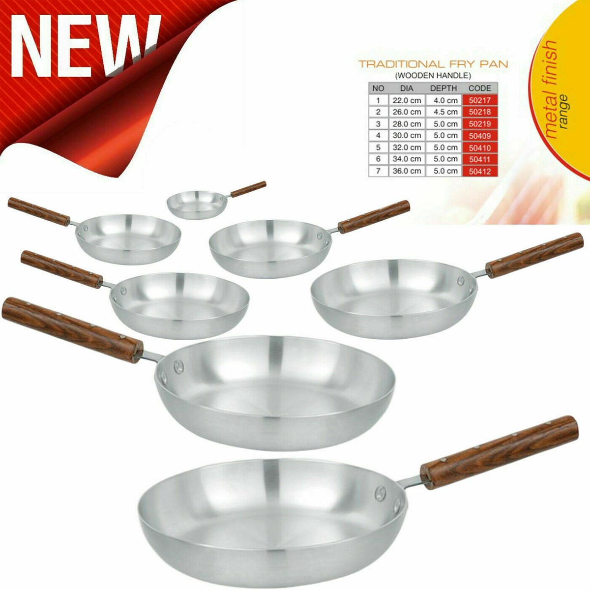 Padella Acciaio Padella Saltapasta In Alluminio 36cm - Professionale Made In Italy Per Mantecare E Spadellare Padella Con Manico Tubolare - Foto 6