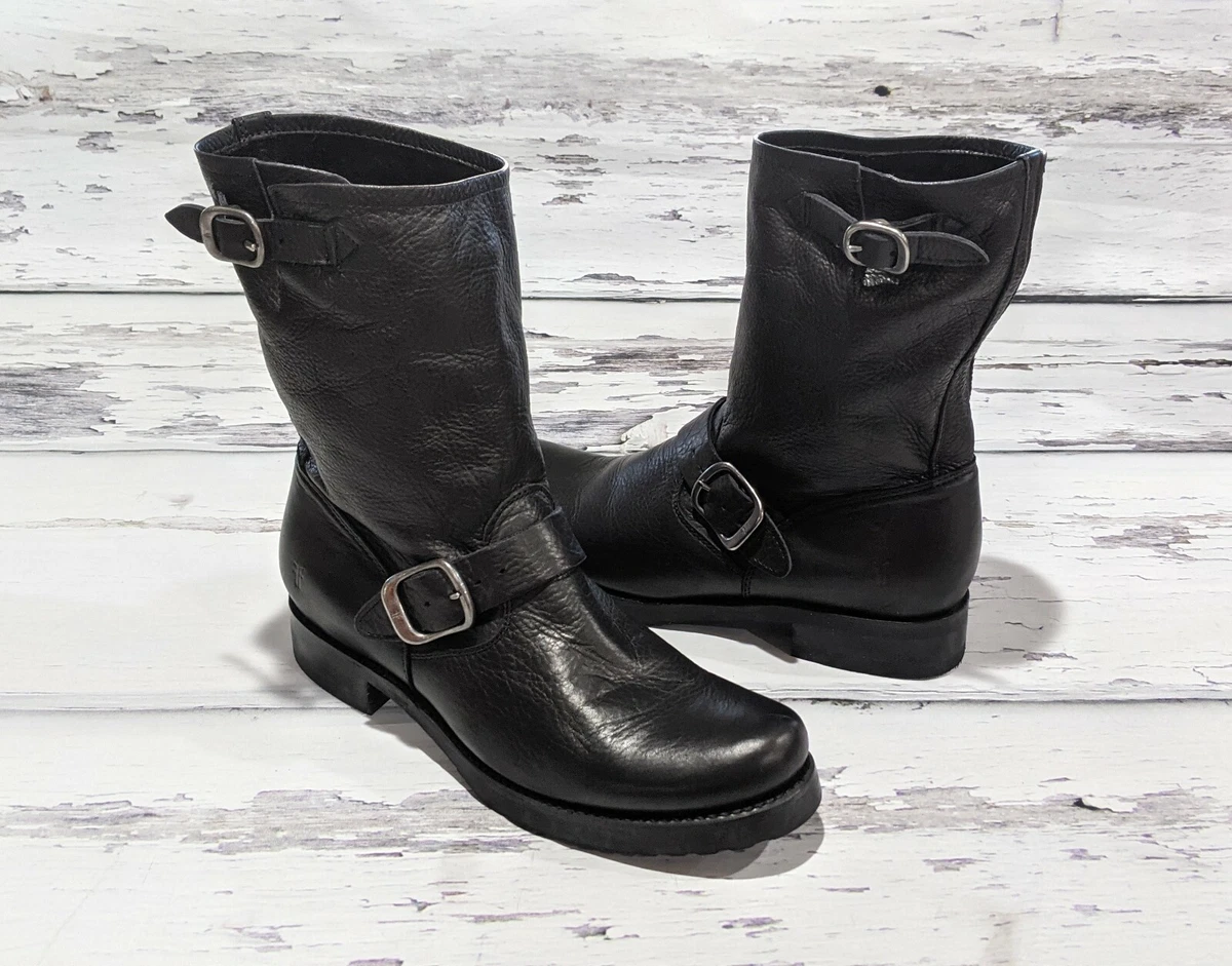 Slouchy shop biker boots