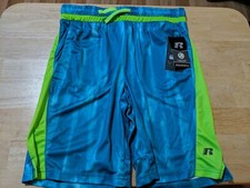 New Boys Size 18 Athletic Pull On Shorts By Russell