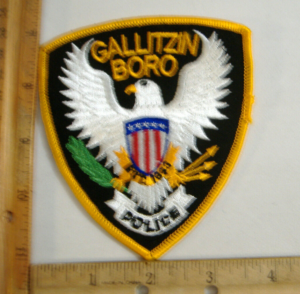 GALLITZIN BORO PENNSYLVANIA POLICE FABRIC PATCH eBay