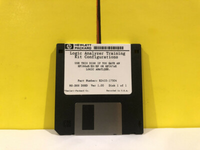 HP E2433-17504 Logic Analyzer Training Kit Configurations Floppy Disk Software