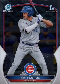 2023 Bowman Chrome #BCP-74 Matt Mervis 1st Chicago Cubs