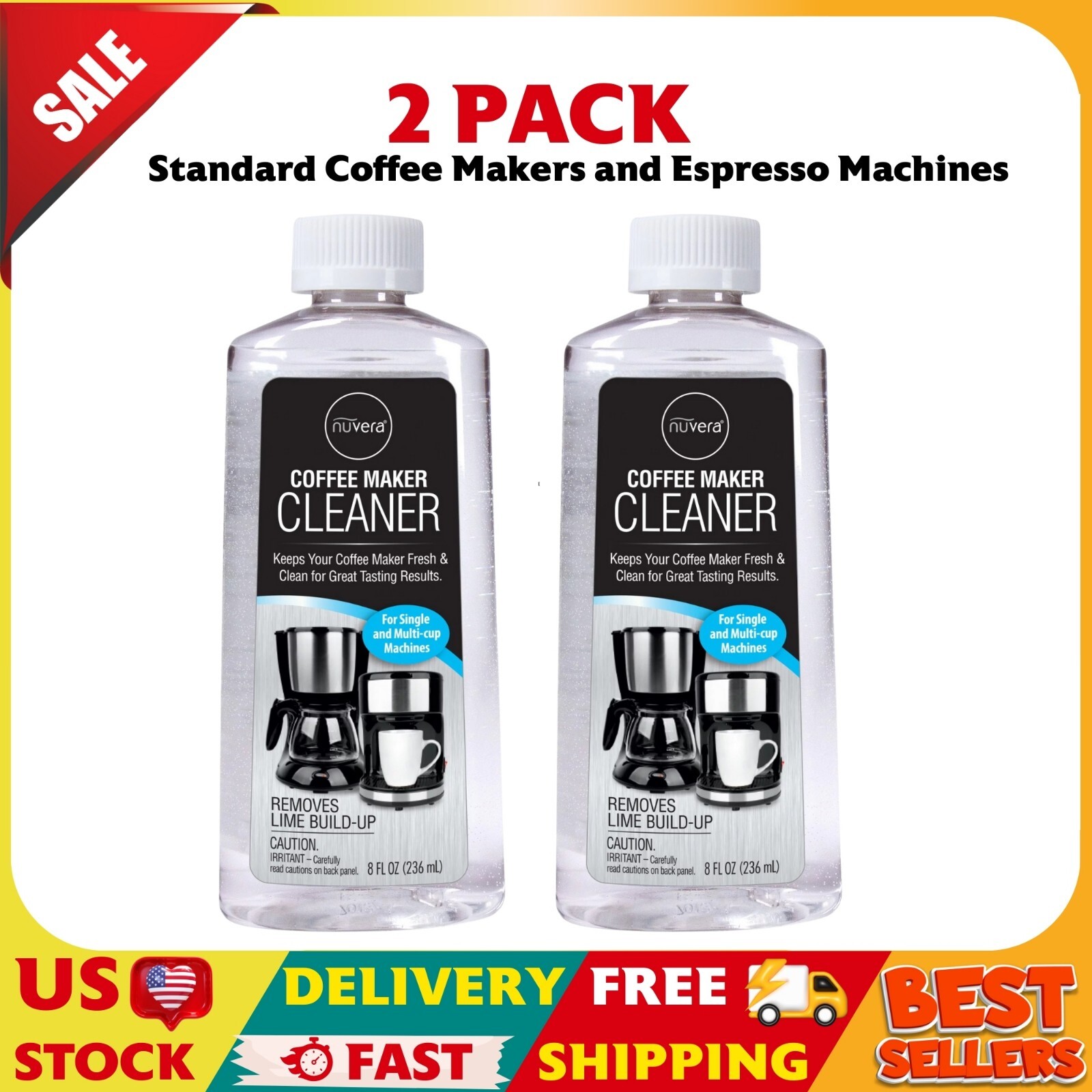 S Cleaner Descaling Solution For All Single Cup Standard