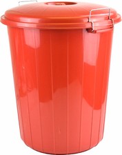 High Quality - 25L Garden Waste Rubbish Dust Bin with Locking Lid