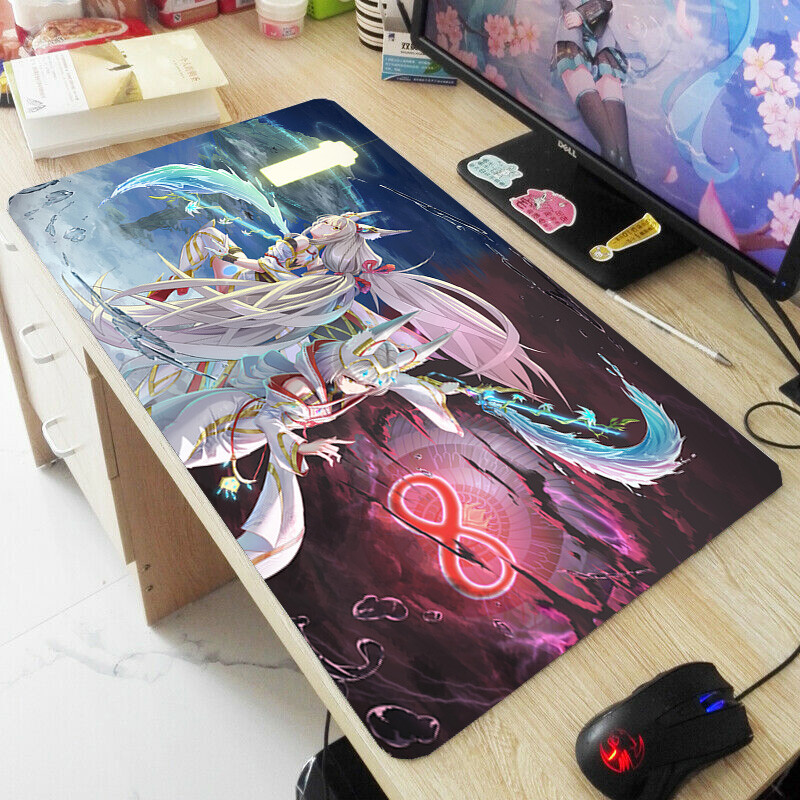 Alfombrilla de ratón cosplay xenoblade chronicles 3 nia alfombrilla de ratón alfombrilla de escritorio 40x70CM LI2