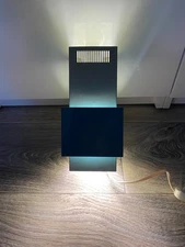 Vintage Soviet Futuristic Wall Light in USSR Space Age Style.Rare metal sconce.