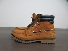 Timberland Oakwell 7-Eye Moc Puntera Botas Para Hombres 12 Marrón Cuero Mid Lug Zapatos