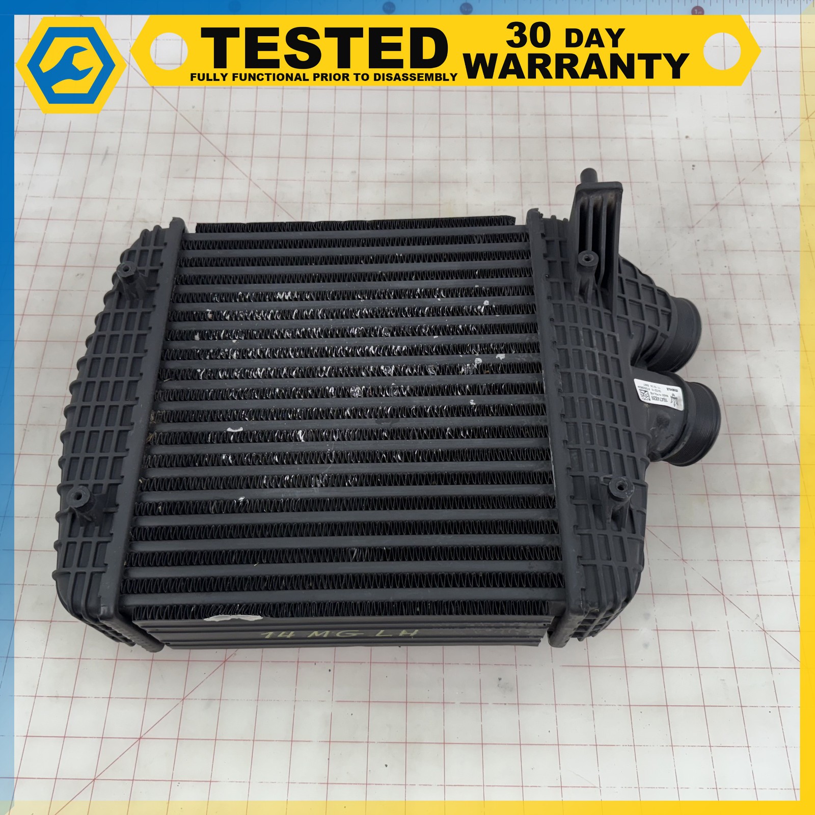 14-17 MASERATI GHIBLI LEFT DRIVER SIDE TURBOCHARGER INTERCOOLER OEM
