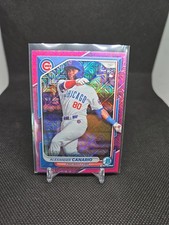 Alexander Canario 2024 Bowman Chrome RC #21 Pink Mojo Refractor /199 PIRATES