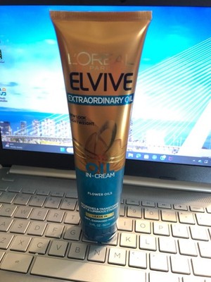 New L'Oreal Paris Elvive Extraordinary Leave In Oil Cream Dry Damaged Hair 5.1oz