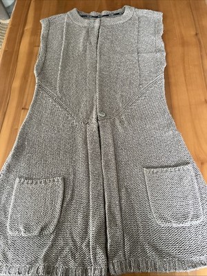 Damen-Longweste, VERO MODA, Größe L, Acryl/Rayon/Nylon, beige