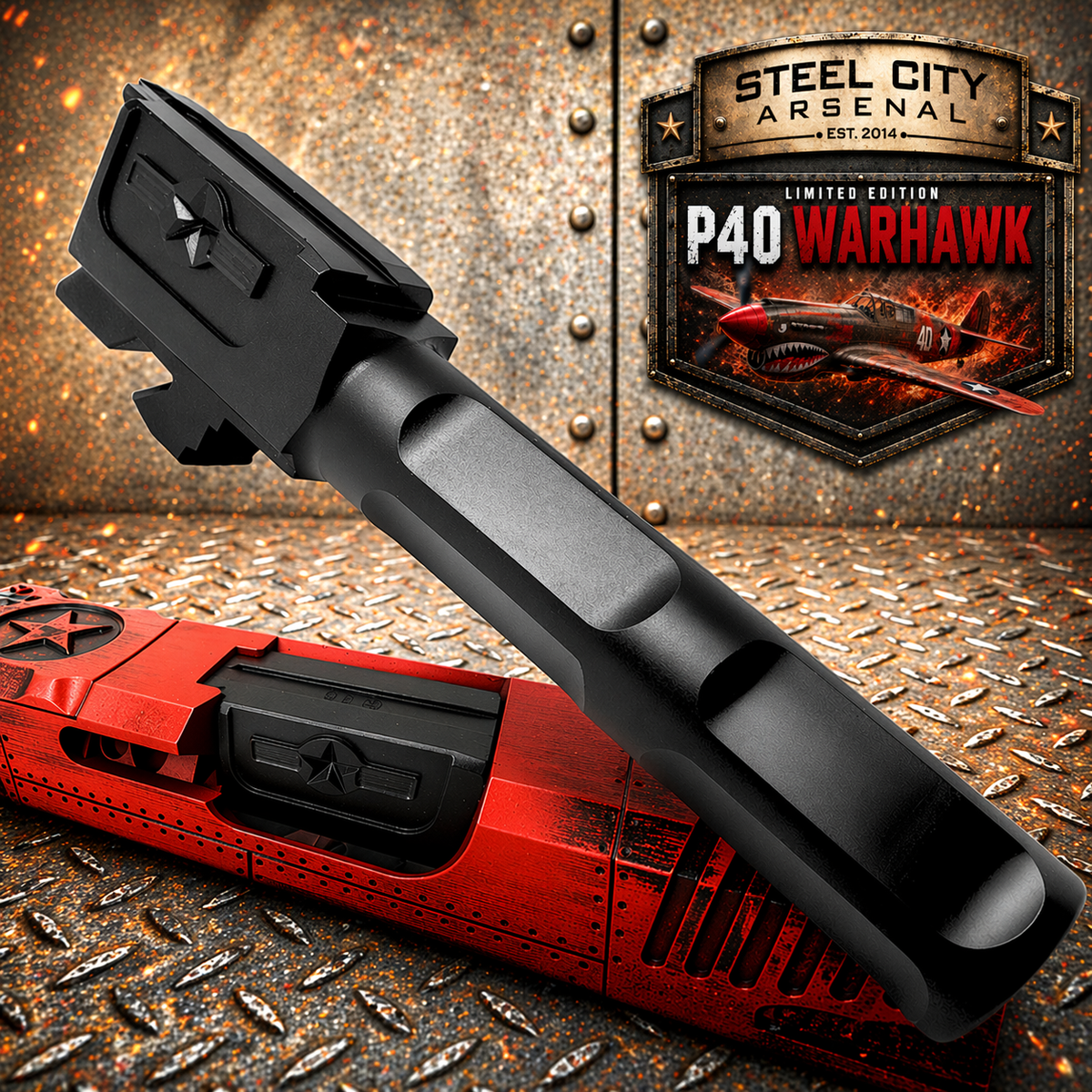 Steel City Arsenal P40 WARHAWK Slide Barrel Trigger Magwell Glock