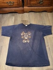 Looney Tunes Tag VTG Tazmanian Devil Taz Back Off T Shirt Blue Men's Xl
