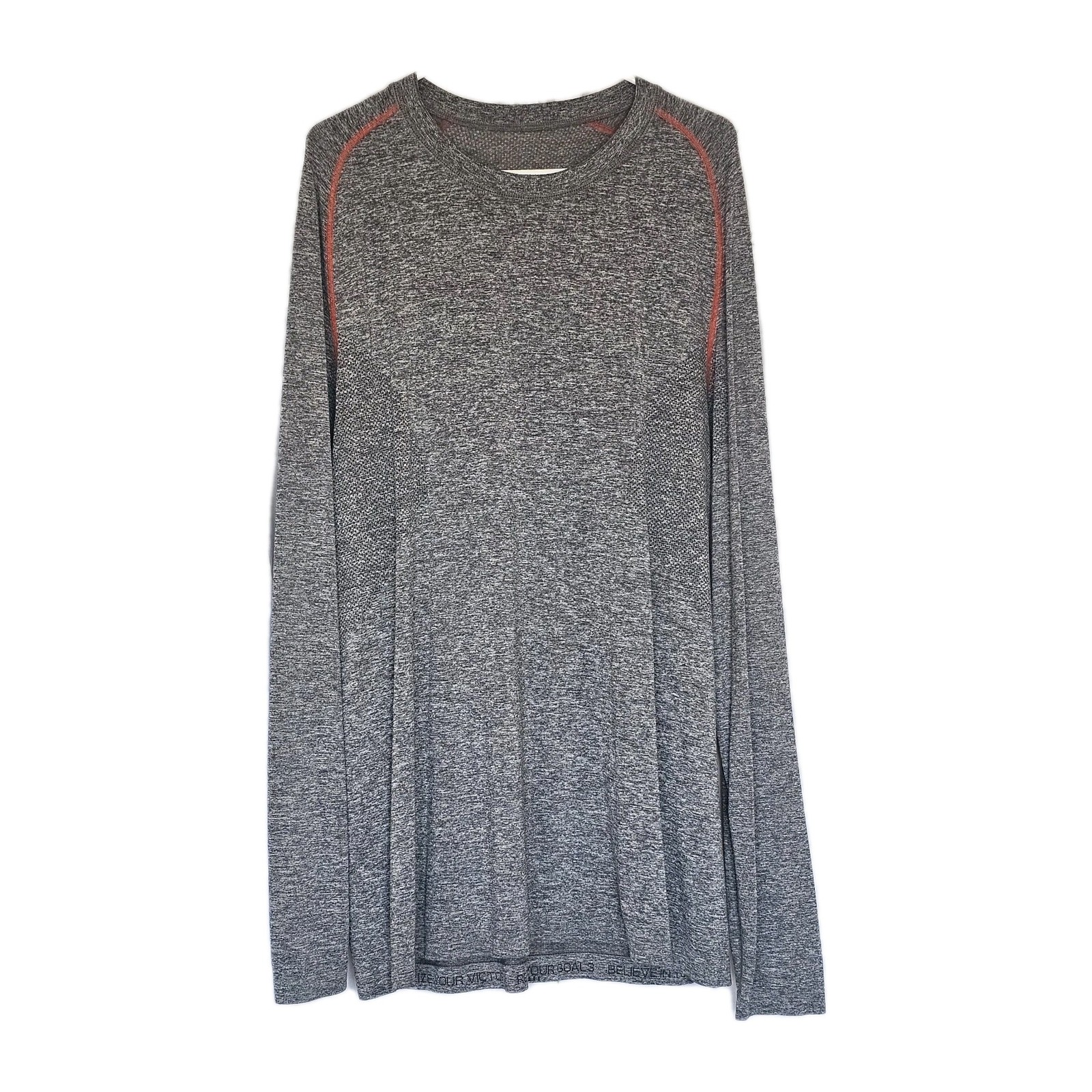 2 Lululemon Heathered Gray Performance Long Sleev… - image 5