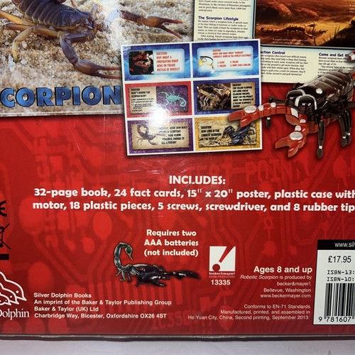 Robotic Scorpion -Build A Robotic Scorpion w/ Light Up Eyes & Moving Stinger NEW - Picture 8 of 13