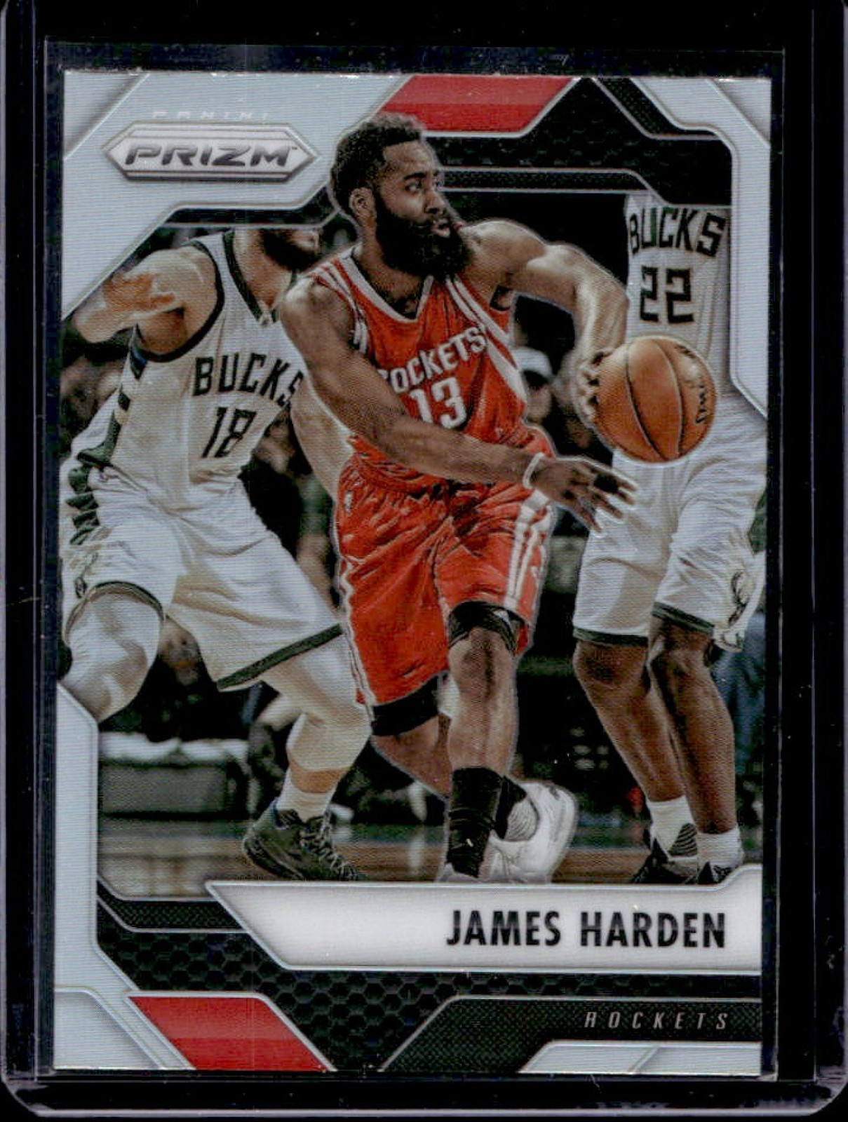 2016-17 Prizm James Harden Silver Prizms #221 Rockets