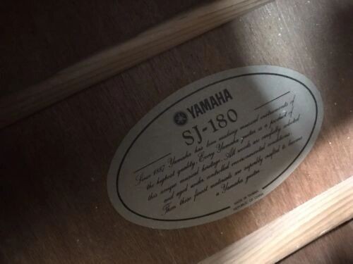 Yamaha SJ-180 acoustic guitar made in Taiwan 1981-1983 very good