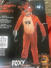 FOXY Five Nights At Freddys Rubies Large Child s Costume New