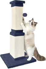 32 Inch Cat Scratching Post for Large Cats, Cat Scratcher for Indoor Cats Adults