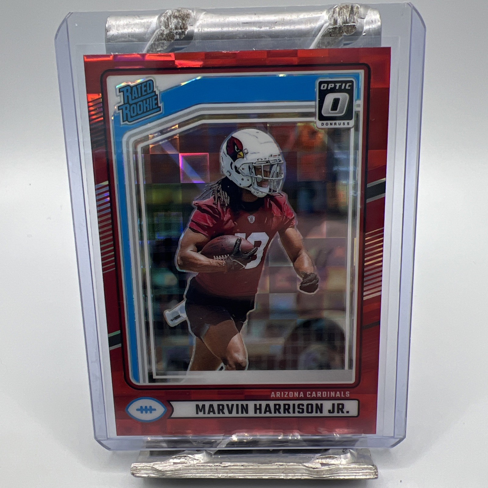 2024 Donruss Marvin Harrison Jr. Red Pandora Optic Preview Rated Rookie #393 SP