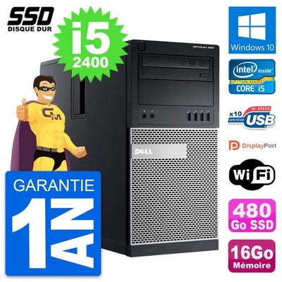 PC Tour Dell OptiPlex 990 Intel Core I5-2400 RAM 16GB SSD 480GB Windows 10 Wifi